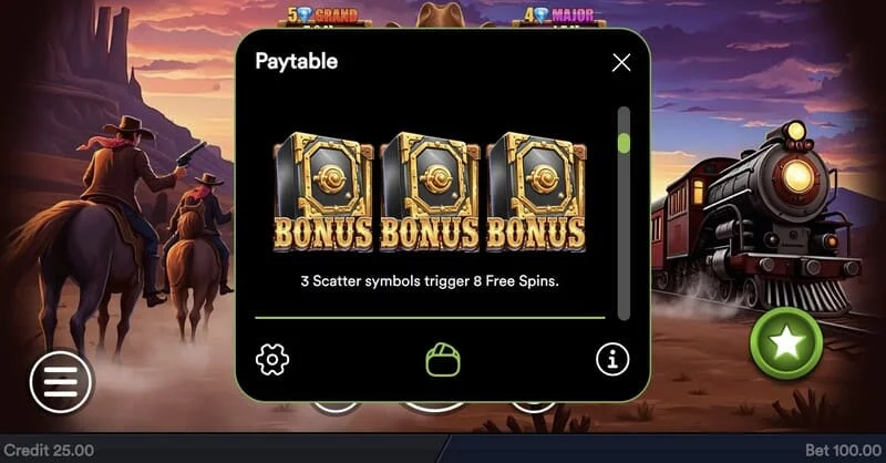 Gold Train Heist - pokretanje Hold and Win runde sa novčićima